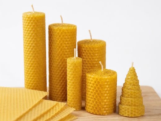 Velas vírgenes de abeja