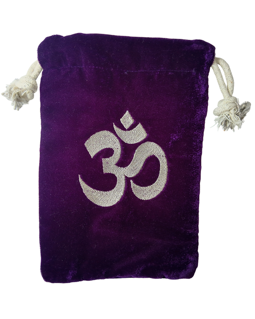 Bolsa de terciopelo con símbolo Ohm