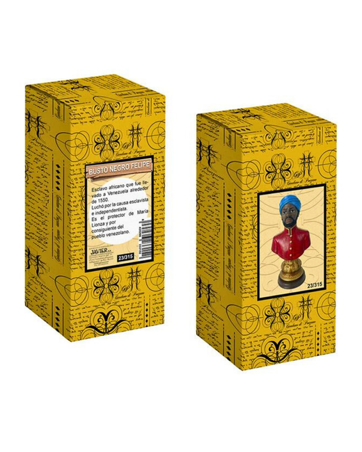 Busto Negro Felipe 12 cm – Guía y Protección Espiritual
