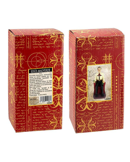 Figura Jesús Malverde 13 cm – Protección y Ayuda Espiritual
