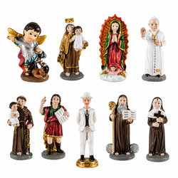 Figuras Religiosas Mini – Santos y Vírgenes para Altar y Protección