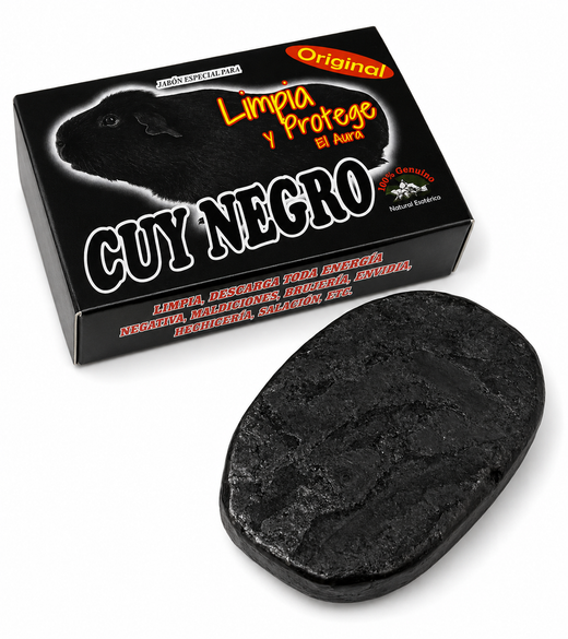 Jabón Cuy Negro para Limpieza Energética y Protección del Aura