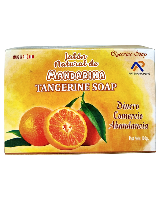 Jabón de Mandarina Peruano para Abundancia, Éxito y Dinero