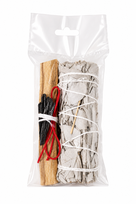 Kits de Limpieza - Salvia Blanca, Palo Santo y Mineral