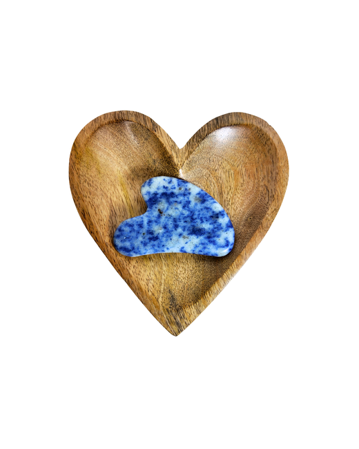 Masajeador Gua Sha de Sodalita - Comunicación, Intuición y Calma