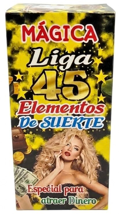 Perfume Liga 45 Elementos de Suerte para Atraer Dinero