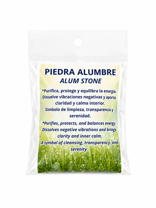 Piedra Alumbre Natural para Limpieza Energética y Protección Espiritual