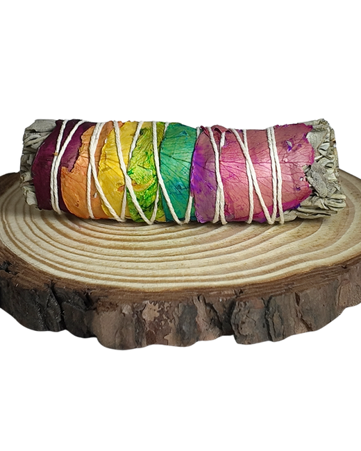 Rollito de Salvia y Pétalos – Limpieza Energética y Protección Espiritual