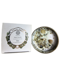 Velas Aromáticas de Cera Vegetal con Minerales Energéticos