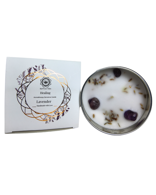 Velas Aromáticas de Cera Vegetal con Minerales Energéticos
