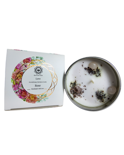 Velas Aromáticas de Cera Vegetal con Minerales Energéticos