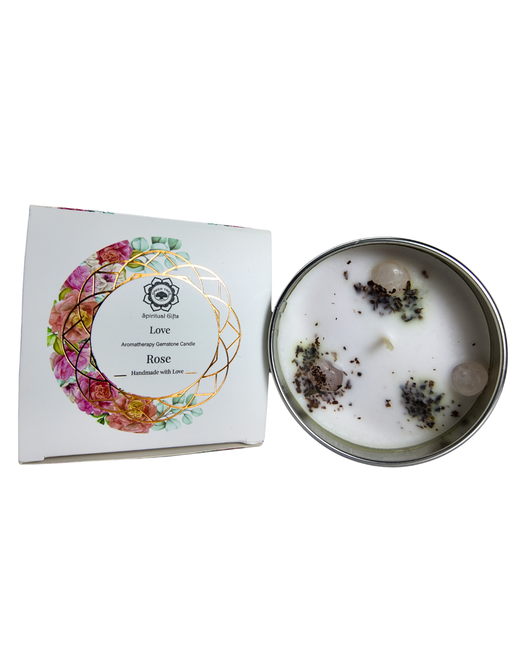 Velas Aromáticas de Cera Vegetal con Minerales Energéticos