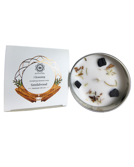 Velas Aromáticas de Cera Vegetal con Minerales Energéticos
