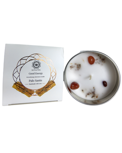 Velas Aromáticas de Cera Vegetal con Minerales Energéticos