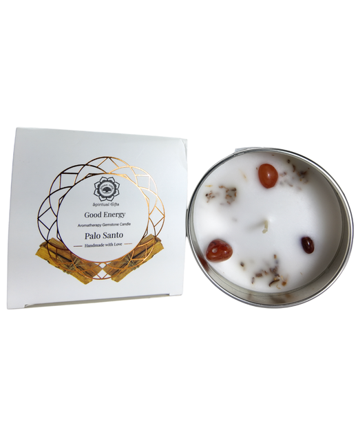 Velas Aromáticas de Cera Vegetal con Minerales Energéticos