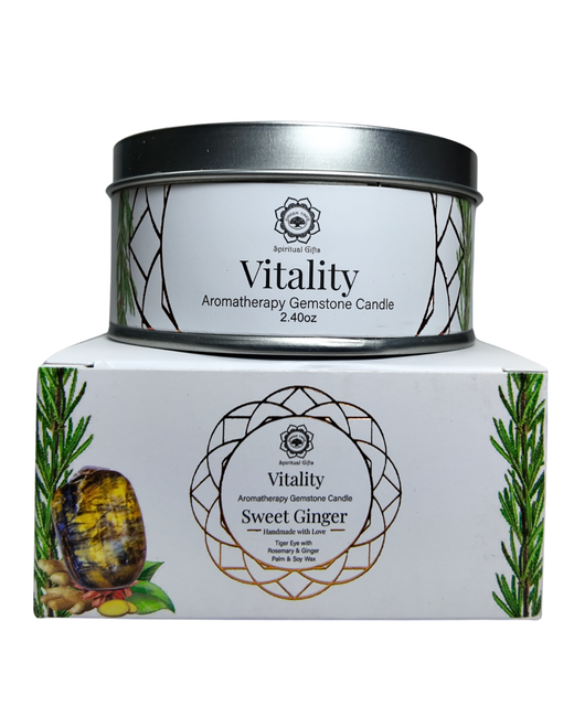 Velas Aromáticas de Cera Vegetal con Minerales Energéticos