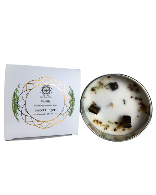 Velas Aromáticas de Cera Vegetal con Minerales Energéticos