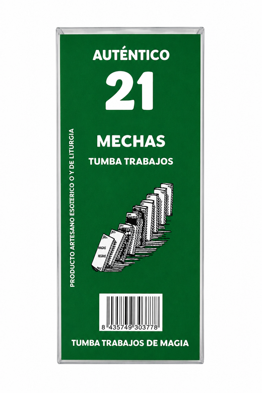 Velón 21 Mechas Verde - Limpieza de Bloqueos Laborales y Trabajos Energéticos
