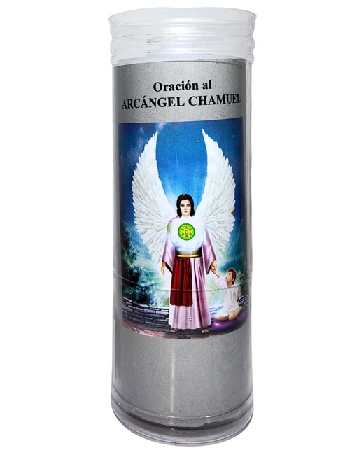 Velón con Oración al Arcángel Chamuel – Armonía y Paz Interior