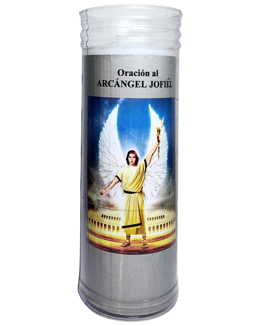 Velón con Oración al Arcángel Jofiel – Claridad y Pensamiento Positivo