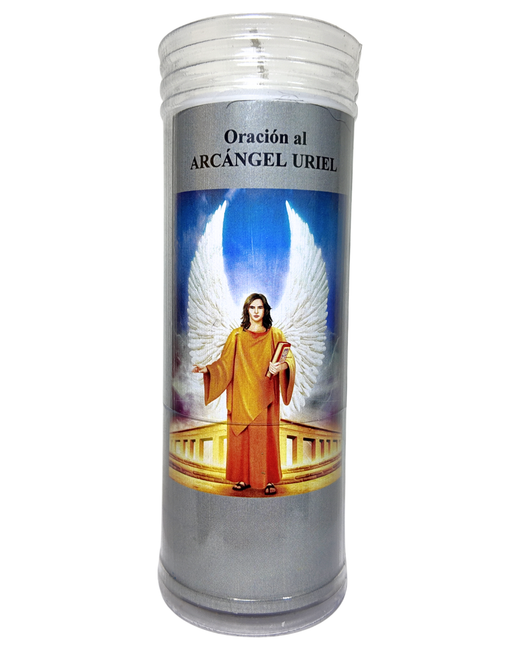 Velón con Oración al Arcángel Uriel – Sabiduría y Iluminación Divina