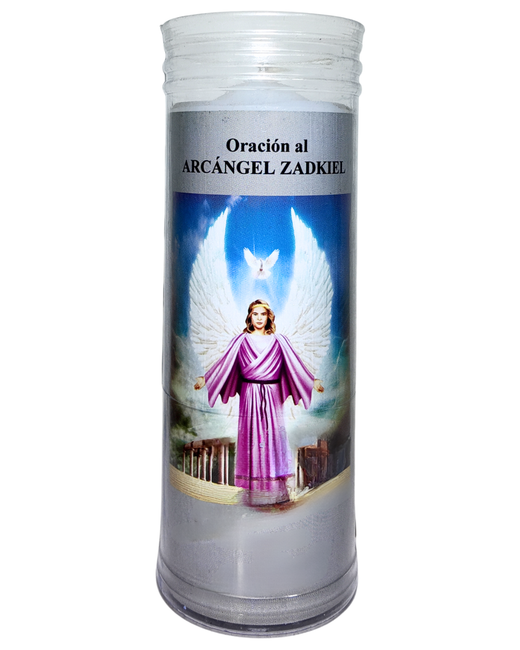 Velón con Oración al Arcángel Zadkiel – Perdón y Transformación