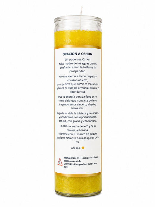 Velón de Oshun - Prosperidad y Dulzura