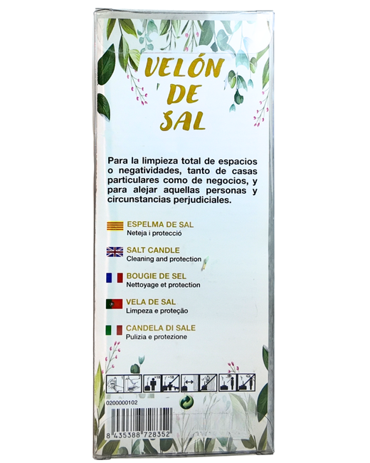 Velón de Sal - Limpieza Total y Purificación de Espacios