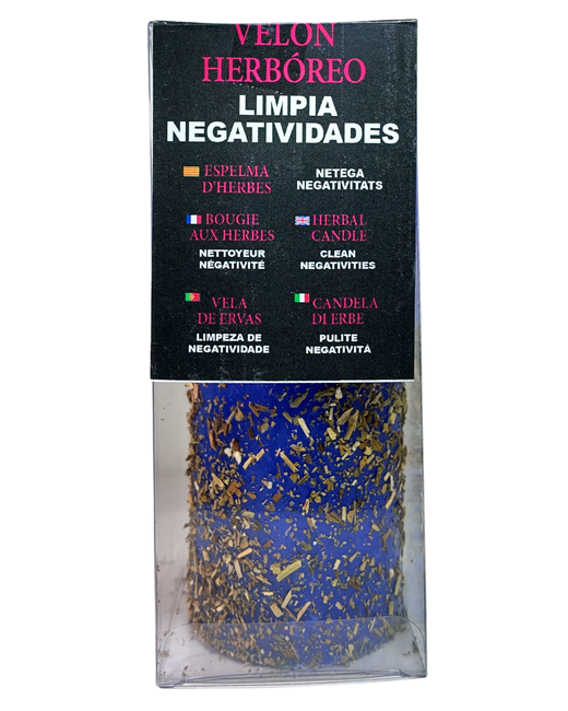 Velón Herboreo Limpia Negatividades – Limpieza Energética Profunda