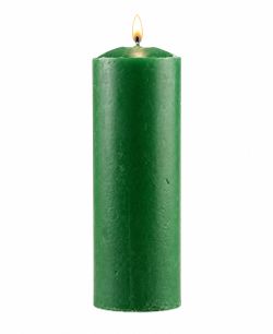 Velón Verde Oscuro – Prosperidad, Salud y Crecimiento