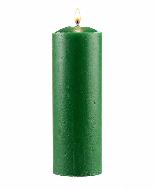 Velón Verde Oscuro – Prosperidad, Salud y Crecimiento